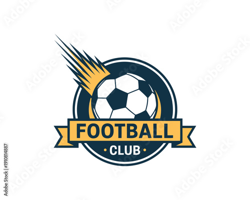 Dynamic Soccer Ball Logo Collection, Fast Football with Flame and Motion Trails, Sports Team Branding Badges for Football Club Emblems, Tournaments, and Athletic Graphic Design