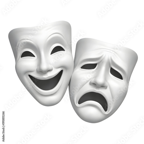 Theater mask isolated