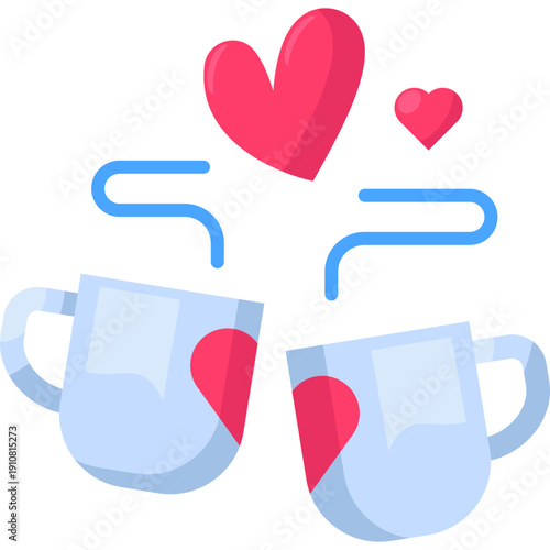 Coffee Date Flat Icon