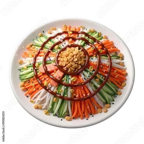 Clay icon of Yusheng (Lo Hei) food for the Lunar New Year or Chinese New Year celebrations