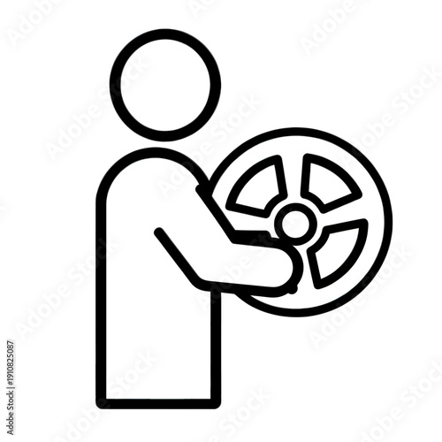 Steering Wheel Vector Icon For Driving Apps