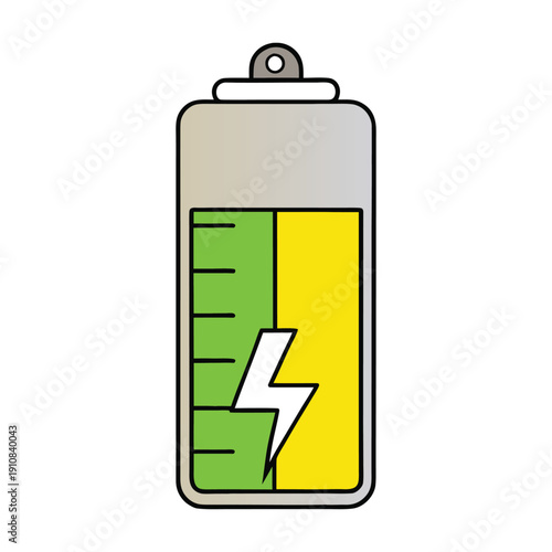 A battery shows energy levels from low to full, often with color bars or icons, indicating how much power remains to keep devices running efficiently.
