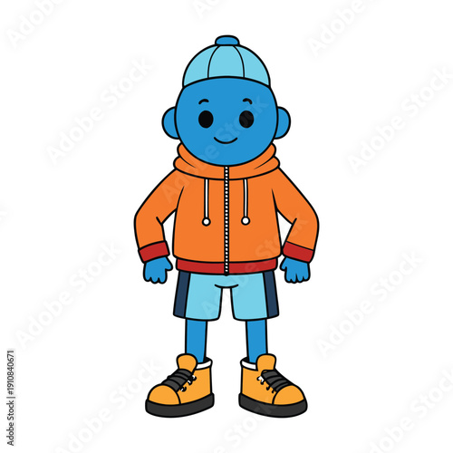 Trendy kids rocking urban style: colorful hoodies, cool sneakers, graphic tees, and playful accessories for city streets full of energy and attitude.
