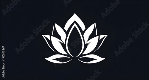 lotus, flower, floral, icon, vector, illustration, symbol, logo, emblem, botanical, plant, nature, bloom, blossom, petals, sacred, spiritual, zen, yoga, meditation, purity, serenity, calm, harmony, ba