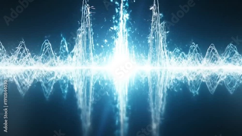 Abstract Sound Wave Visualization - A Dynamic Audio Spectrum.
