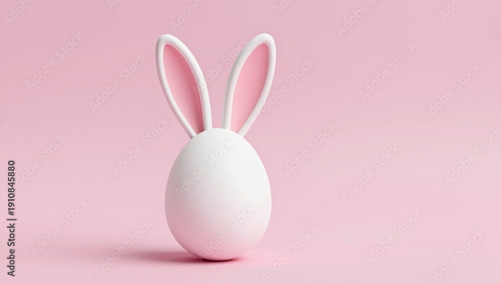 Fototapeta premium pink easter bunny