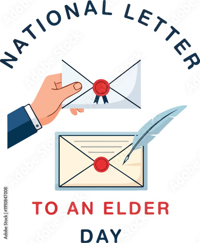 Heartfelt gesture of writing a letter to an elder on National Letter to an Elder Day