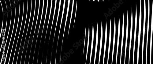 A high-contrast black and white vector background featuring warped vertical lines. Perfect for edgy streetwear branding and modern glitch-art aesthetics.