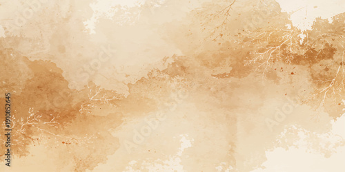 Worn antique parchment texture with aged brown grunge patterns and weathered retro paper surface for vintage design