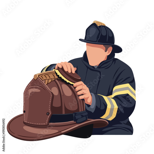 Firefighter. Helmet. Protective Gear. Uniform. Service.