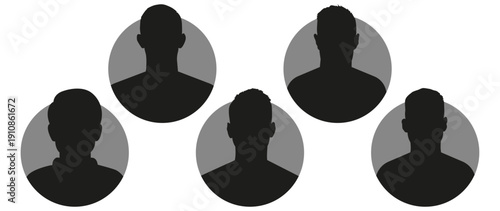 Vector flat illustration. Avatar, user profile, face icon, profile picture. Suitable for social media profiles, icons, splash screens and as a template.