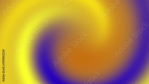 Elegant spiral shaped gradient background design. Loopable 4k animation