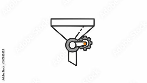 Industrial machinery gear mechanism component.