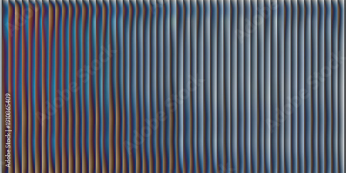 Vector ribbed glass texture background. Blue white grey green ribbed glass. Mesh gradient. acrylic ribbed bath surface. Reeded glass background semitransparent overlay. Bath wall window