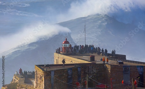 Nazare, Lighthouse, Surf