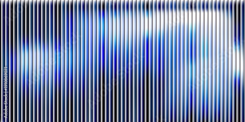 Blue and white abstract modern ribbed background with bright gradient. Vector illustration