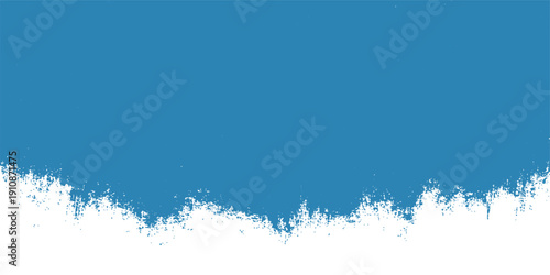 Abstract blue winter Christmas background with snowflakes and holiday decoration