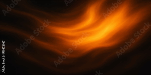Abstract fire background vector featuring flowing orange and red flames with a silk satin texture and smoke motion waves in a burning heat pattern design