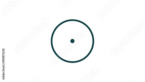 Simple Circle with Inner Dot.