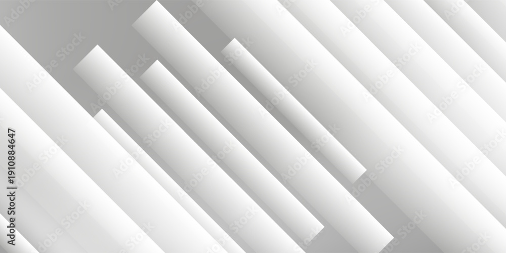 Obraz premium Abstract vertical gray white bar pattern background with glowing cyan center modern