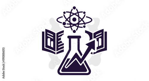 Science Education Laboratory Beaker Icon.