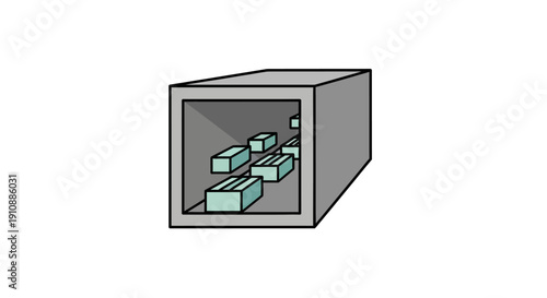 Safe with Cash and Money Inside.