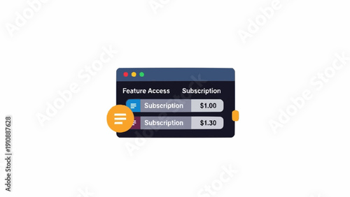 Credit card payment subscription plan.