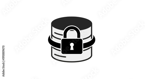 Secure data storage with lock.
