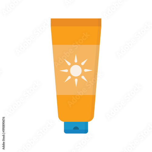 sunscreen vector illustration on a white background
