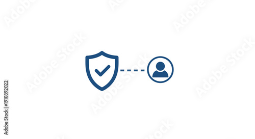 Shield Protecting User Identity Icon.