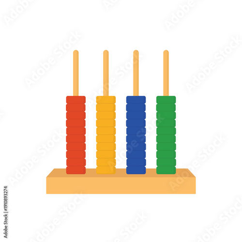 An old wooden abacus and a modern calculator represent the evolution of mathematics and accounting tools for business education and financial learning