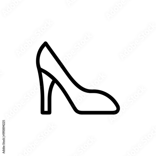 A pair of classic black leather high heel stiletto shoes embodies timeless elegance and glamour as a stylish footwear accessory for the fashionable woman of style