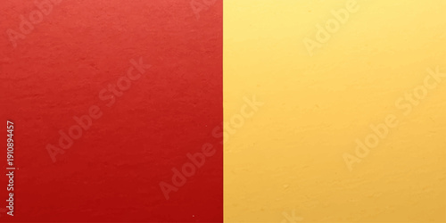 Grunge vintage paper texture with a red and yellow pattern design creates a weathered wallpaper backdrop for the national flags of Italy and Spain as a symbolic country nation art material