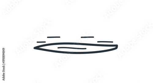 Simple black line drawing eye fast.