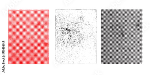 Grunge halftone dots background set.Texture Vector.Dust Overlay Distress Grain ,Simply Place illustration over any Object to Create grungy Effect .abstract,splattered, dirty, texture for your design. 