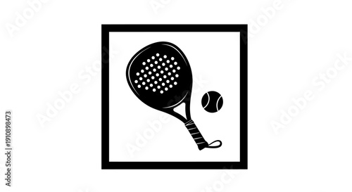 Vector illustration of professional sports equipment including a tennis racket with ball and a badminton racquet with shuttlecock for fitness competition and leisure activity