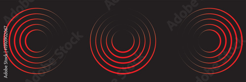 Radial lines pulse from center creating dynamic echo effect with circular patterns, perfect for audio visualization, signal graphics, and geometric wave compositions
