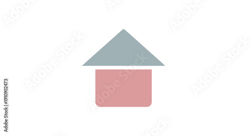 Simple house icon with roof.