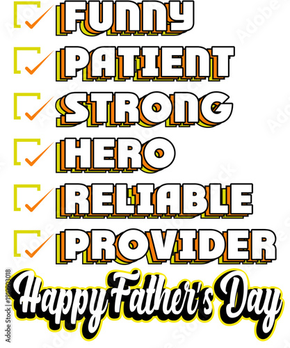Father's Day Characteristics Checklist