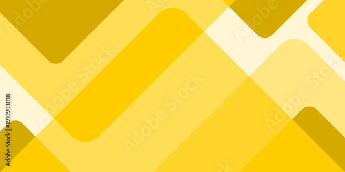 Abstract yellow geometric background with layered diagonal shapes and smooth rounded corners.