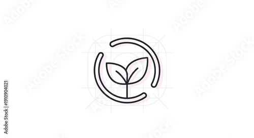 Simple line drawing of a plant.