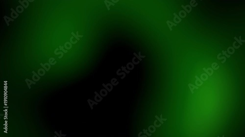 Abstract Soft Green Gradient Blurred Light 4K Seamless Loop Background.