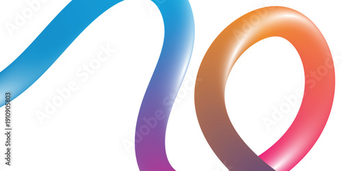 Colorful gradient numbers 70