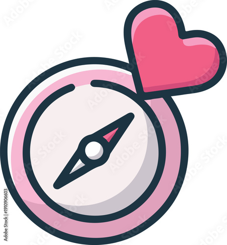 Love Compass Icon