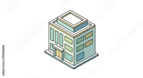 Small building with flat roof structure.