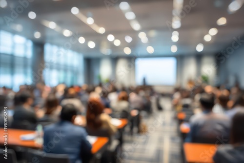 Wallpaper Mural Blurred background of business seminar room attendees Torontodigital.ca
