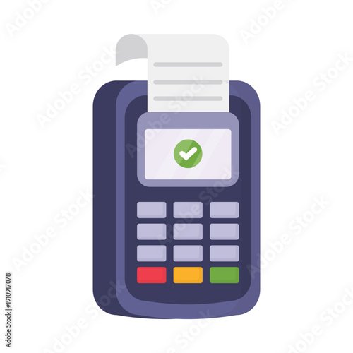 Payment machine credit card vector illustration on a white background
