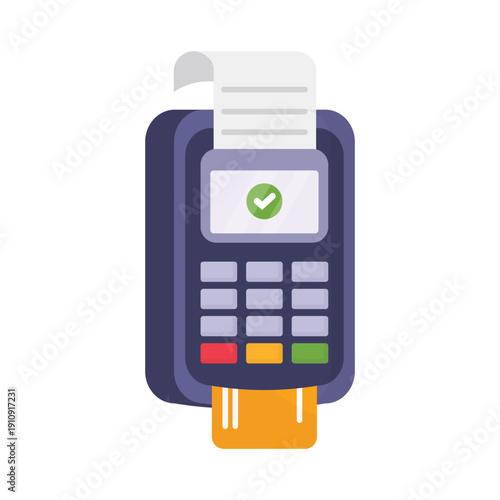 Payment machine credit card vector illustration on a white background