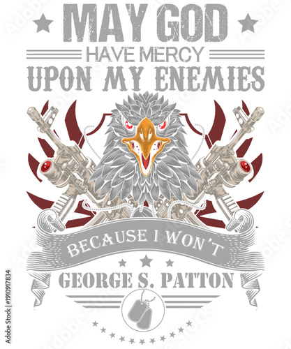 Have Mercy Upon My Enemies Eagle Emblem