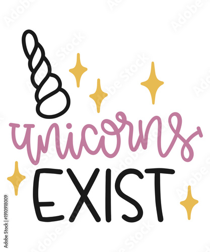 Unicorns Exist Typography